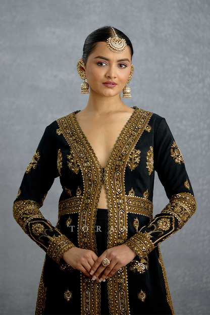 Siyahi Malika Jacket Set