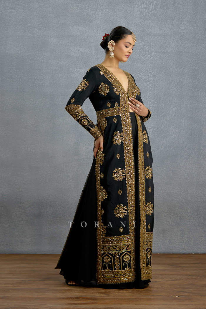 Siyahi Malika Jacket Set