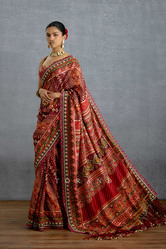 Chitrita Jinal Mirali Saree