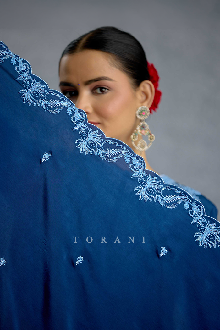 Shayamala Nilaaya Sharara Set