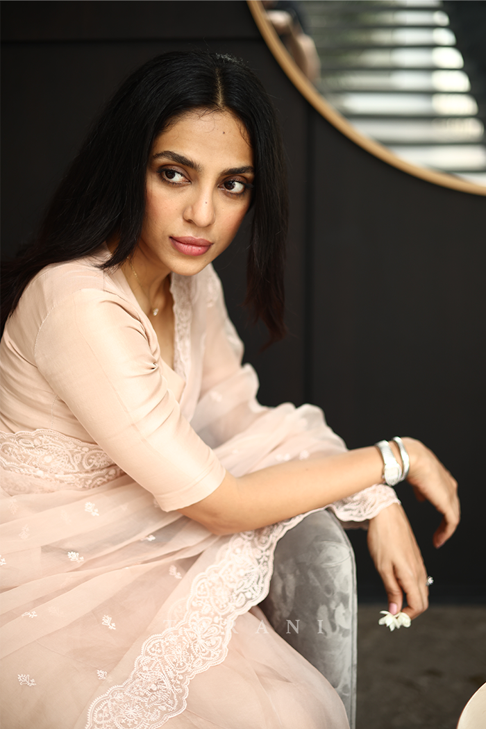 Sobhita Dhulipala in our Neera Anahita Saree Set