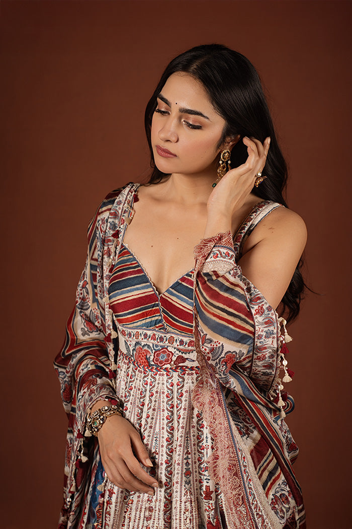 Rukmini Vasanth in our Coromandel Sarika Anarkali Set