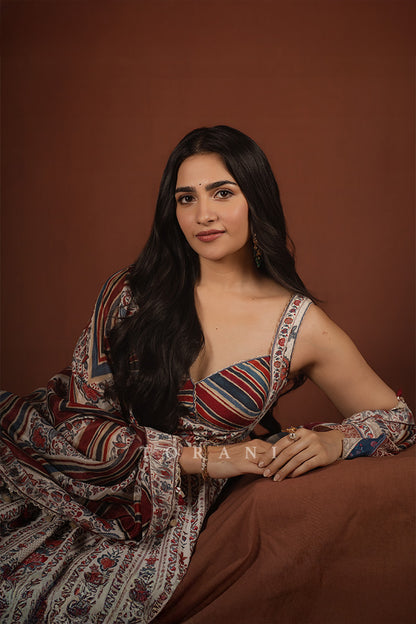 Rukmini Vasanth in our Coromandel Sarika Anarkali Set