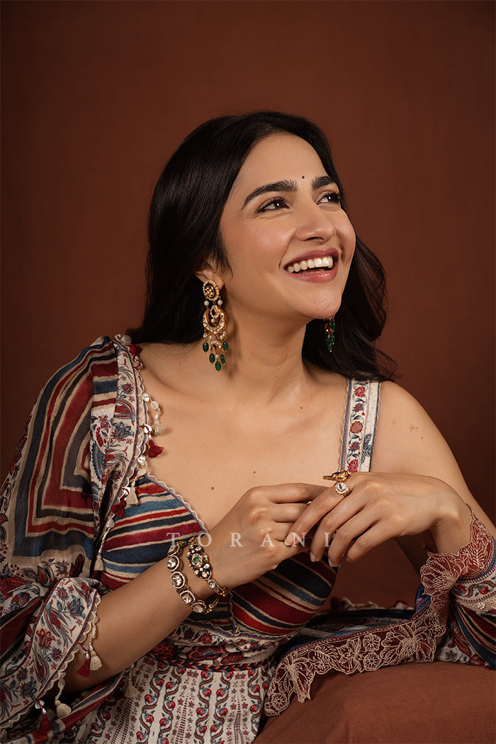 Rukmini Vasanth in our Coromandel Sarika Anarkali Set