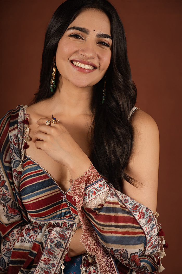 Rukmini Vasanth in our Coromandel Sarika Anarkali Set