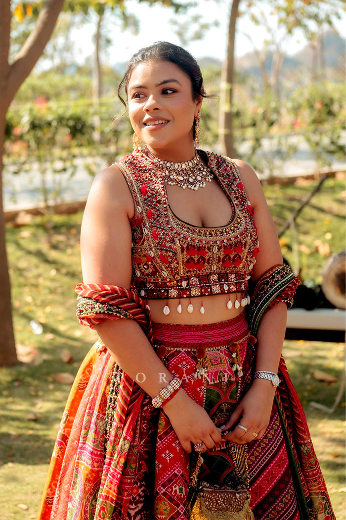 Saloni Jain in our Rangili Meenakshi Lehenga Set