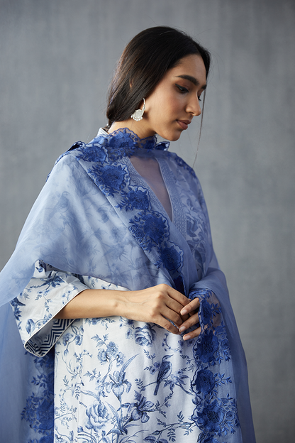 Neeli Gauraiya Geetha Kurta Set