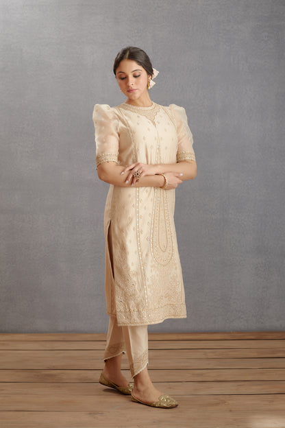 Mogra Ojal Kurta Set