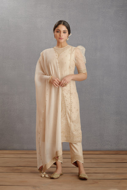 Mogra Ojal Kurta Set