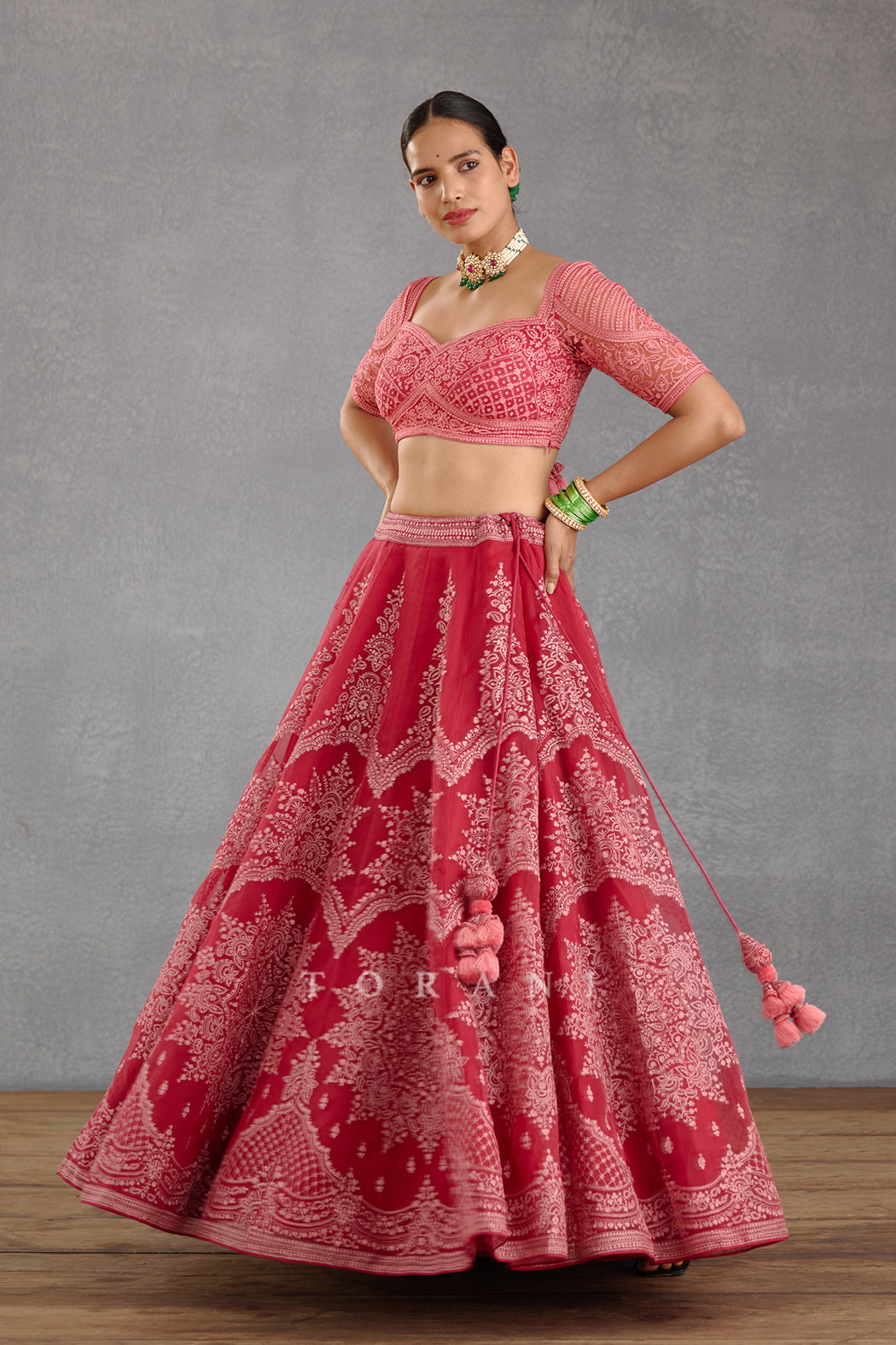 Rang Raas Meher Passa Lehenga Set