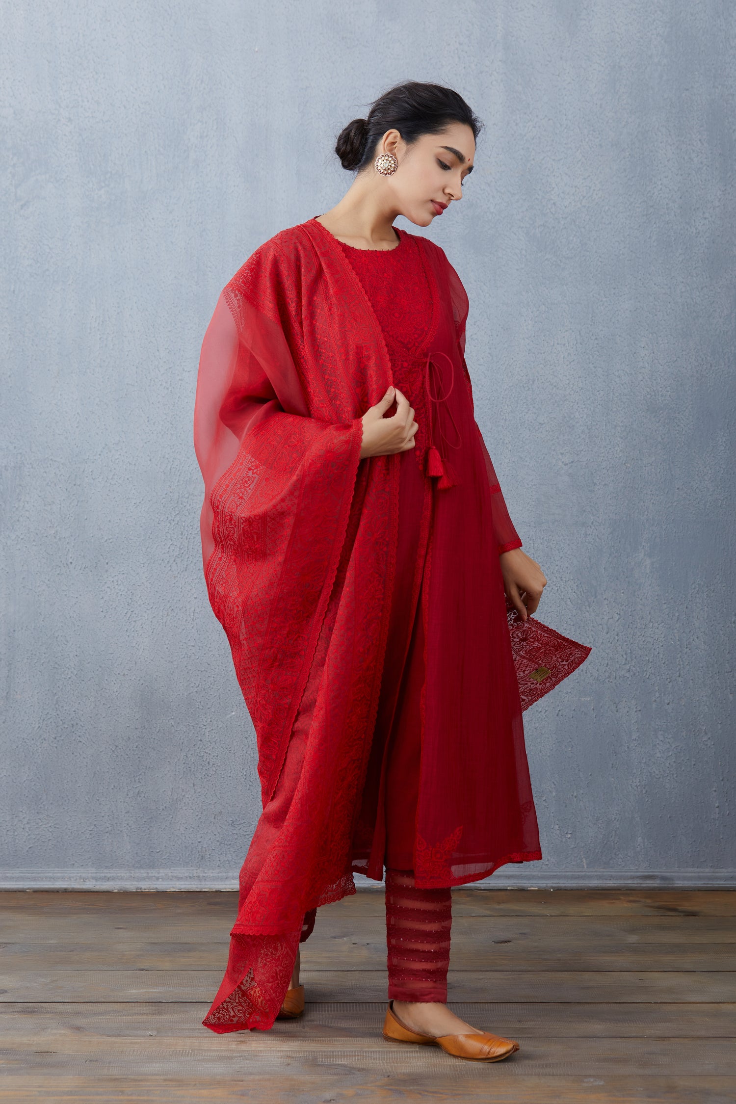 Surkh Kiyah Kurta Set