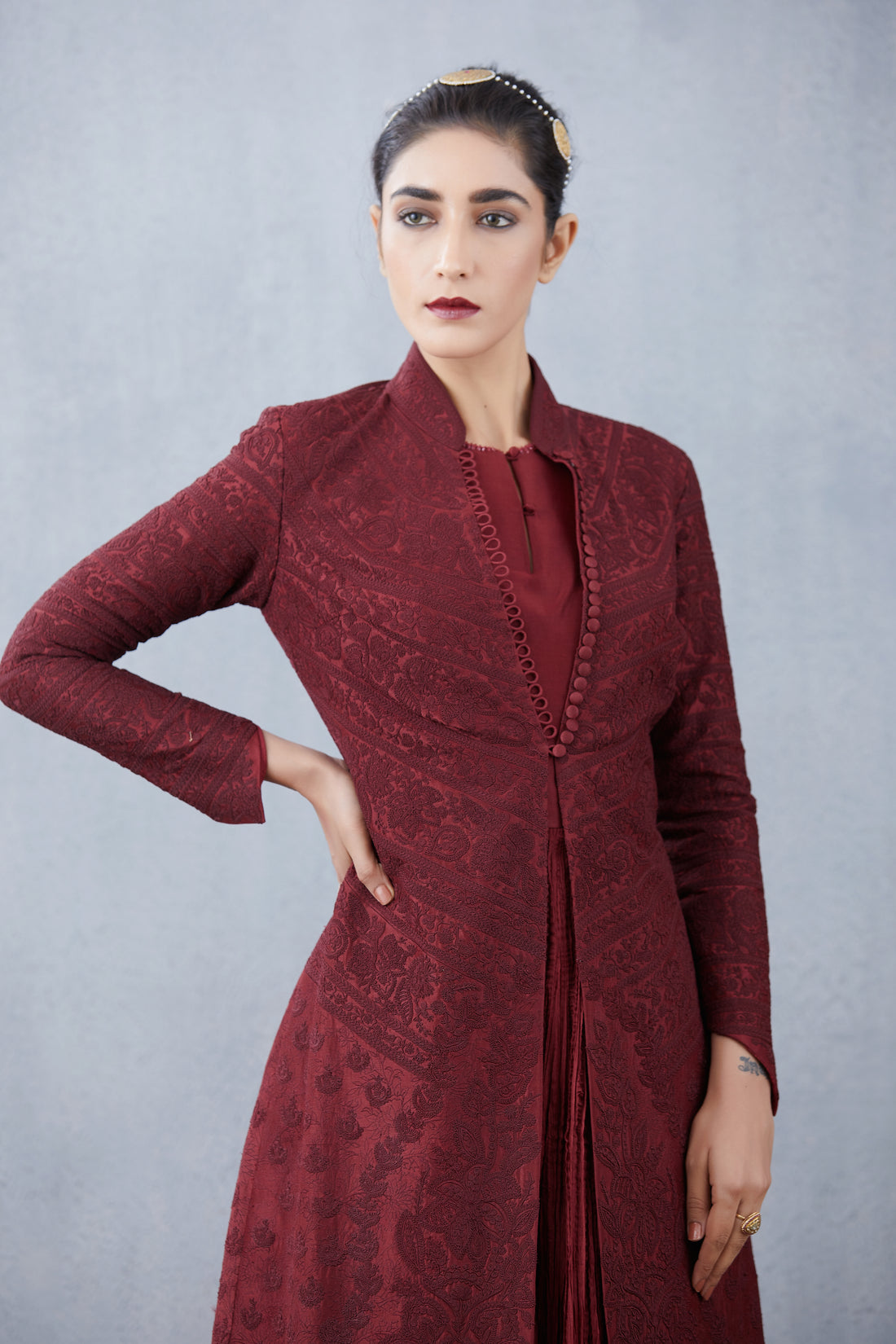 Mahogany Nakshi Jacket