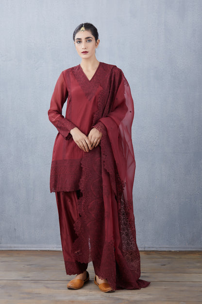 Mahagony Sloka Kurta Set