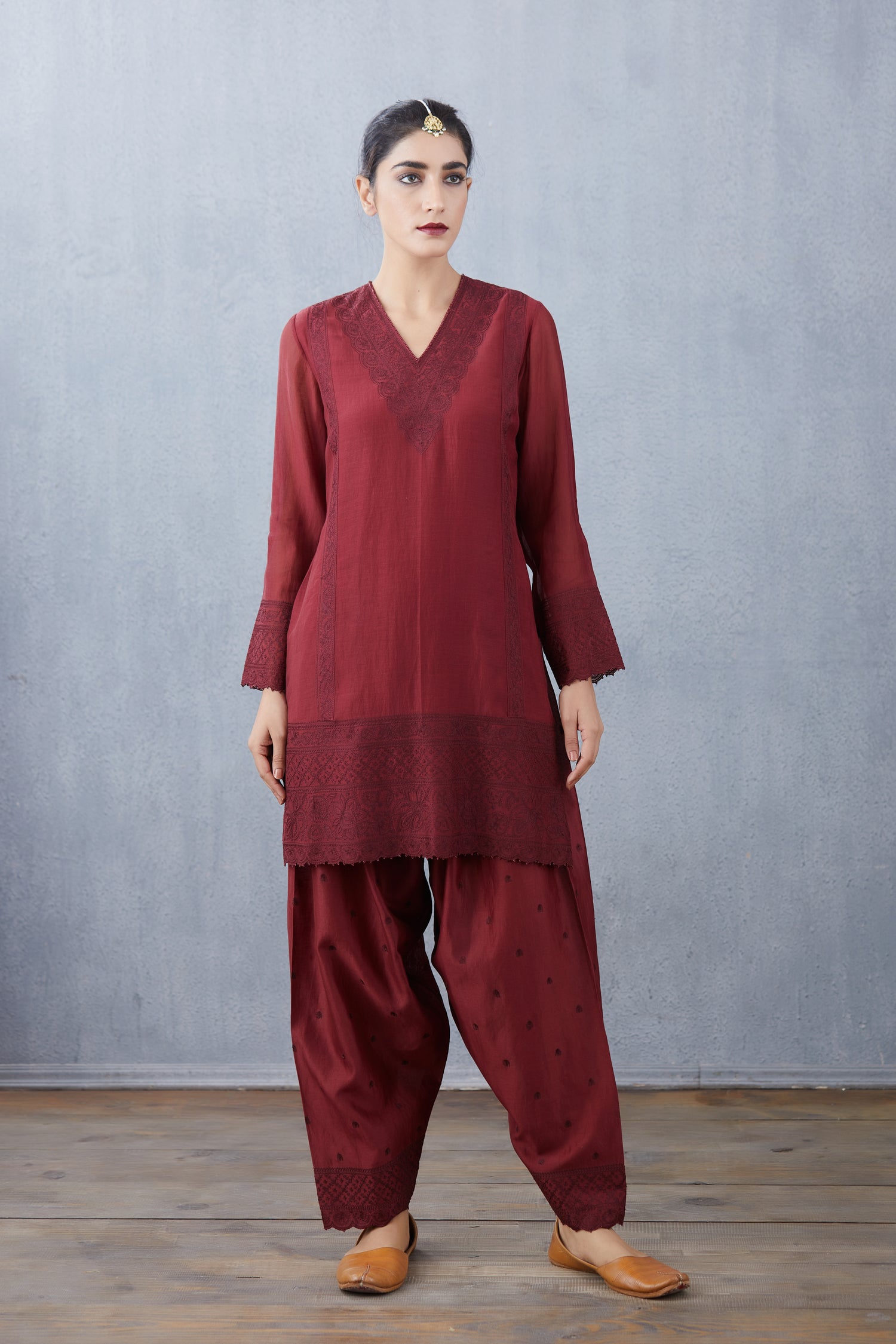 Mahagony Sloka Kurta Set