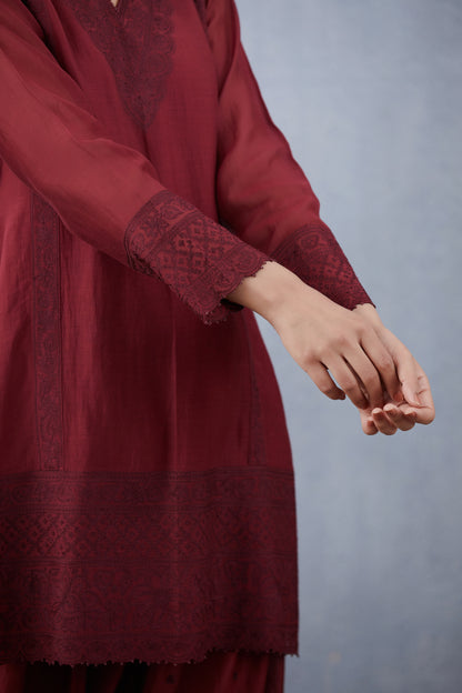 Mahagony Sloka Kurta Set