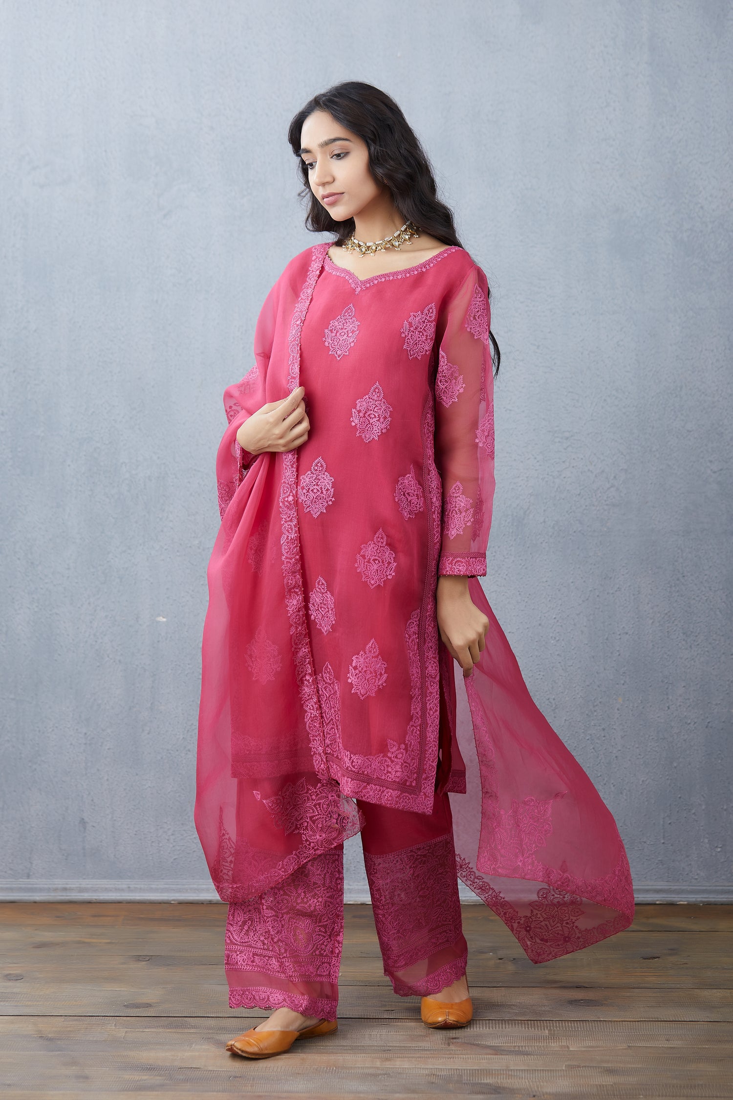 Gulkand Aadrita Kurta Set