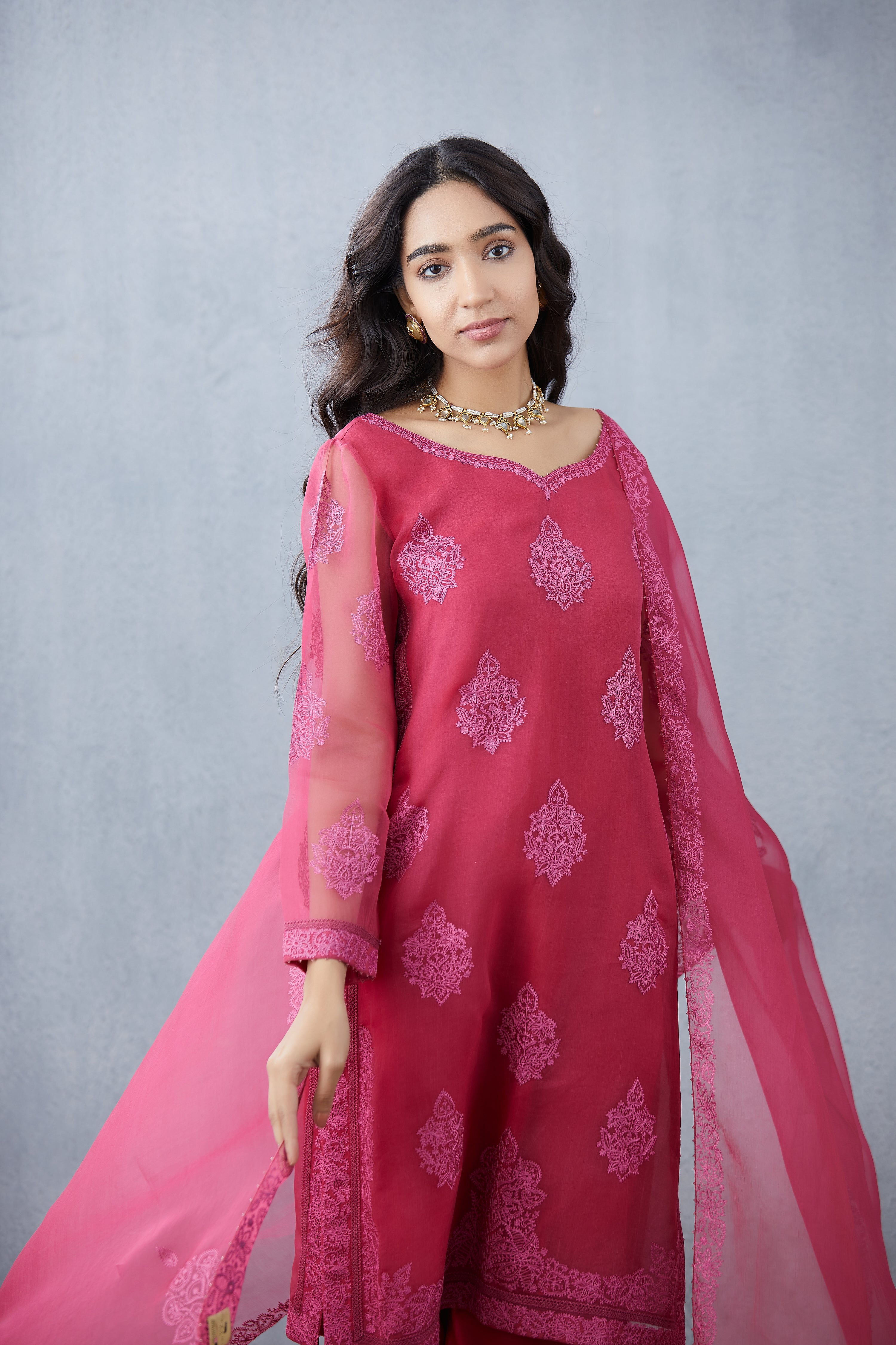 Gulkand Aadrita Kurta Set