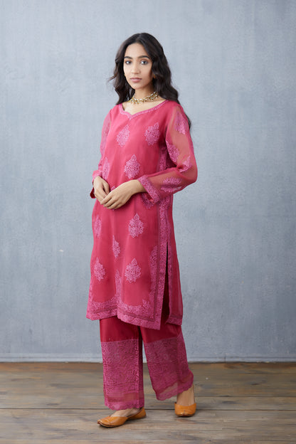 Gulkand Aadrita Kurta Set