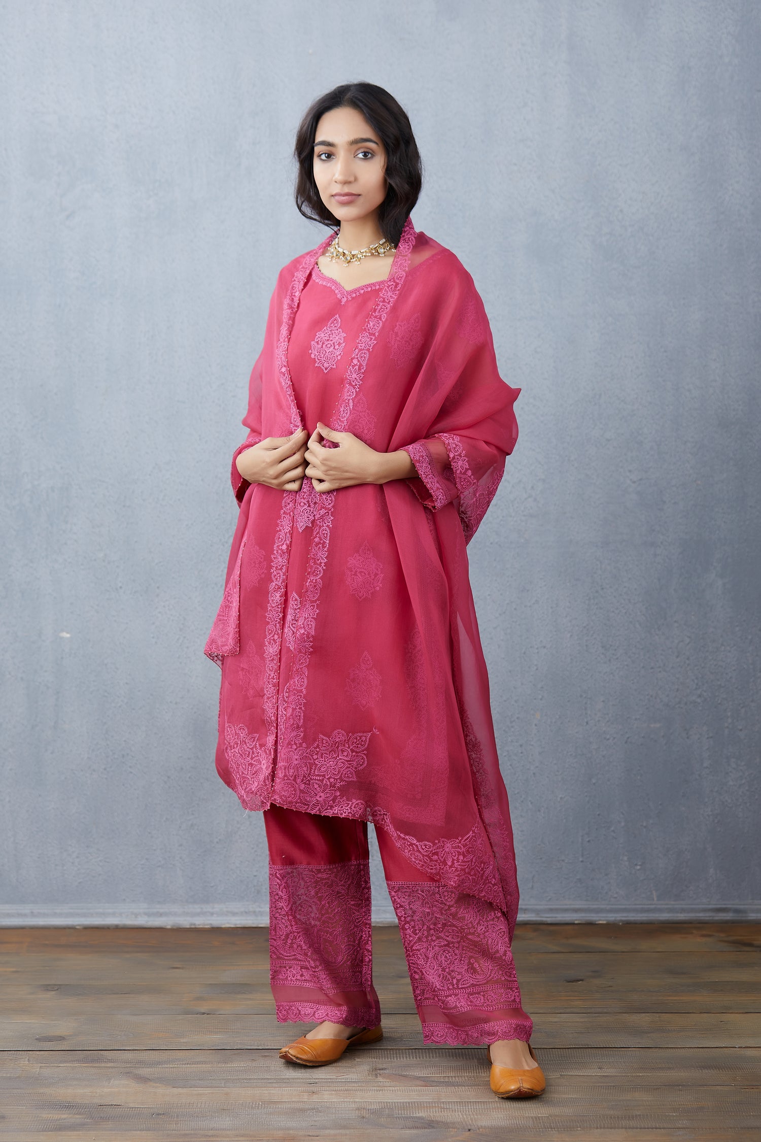 Gulkand Aadrita Kurta Set