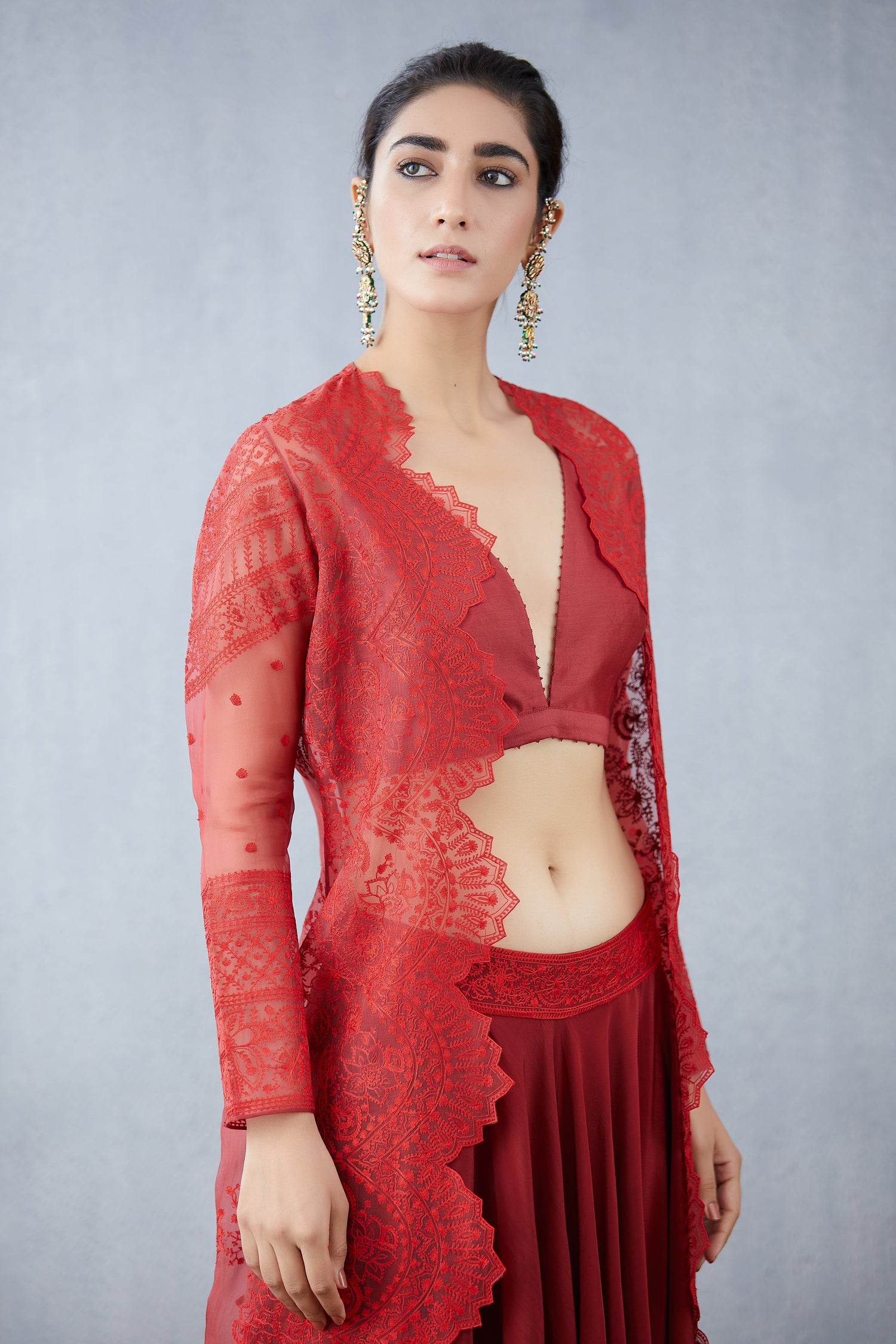 Surkh Daavya Blouse