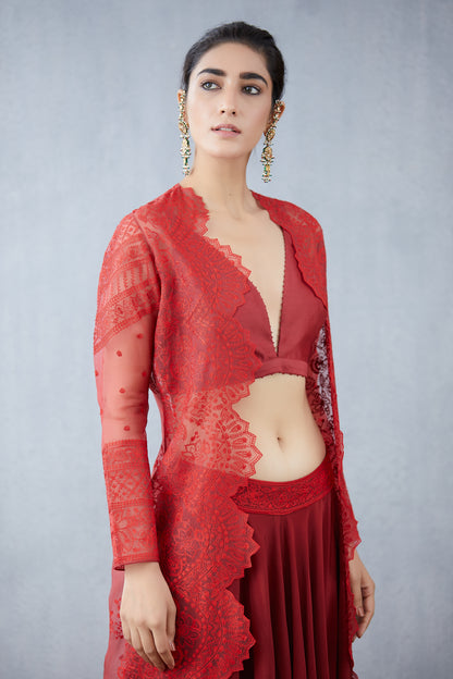 Surkh Daavya Blouse