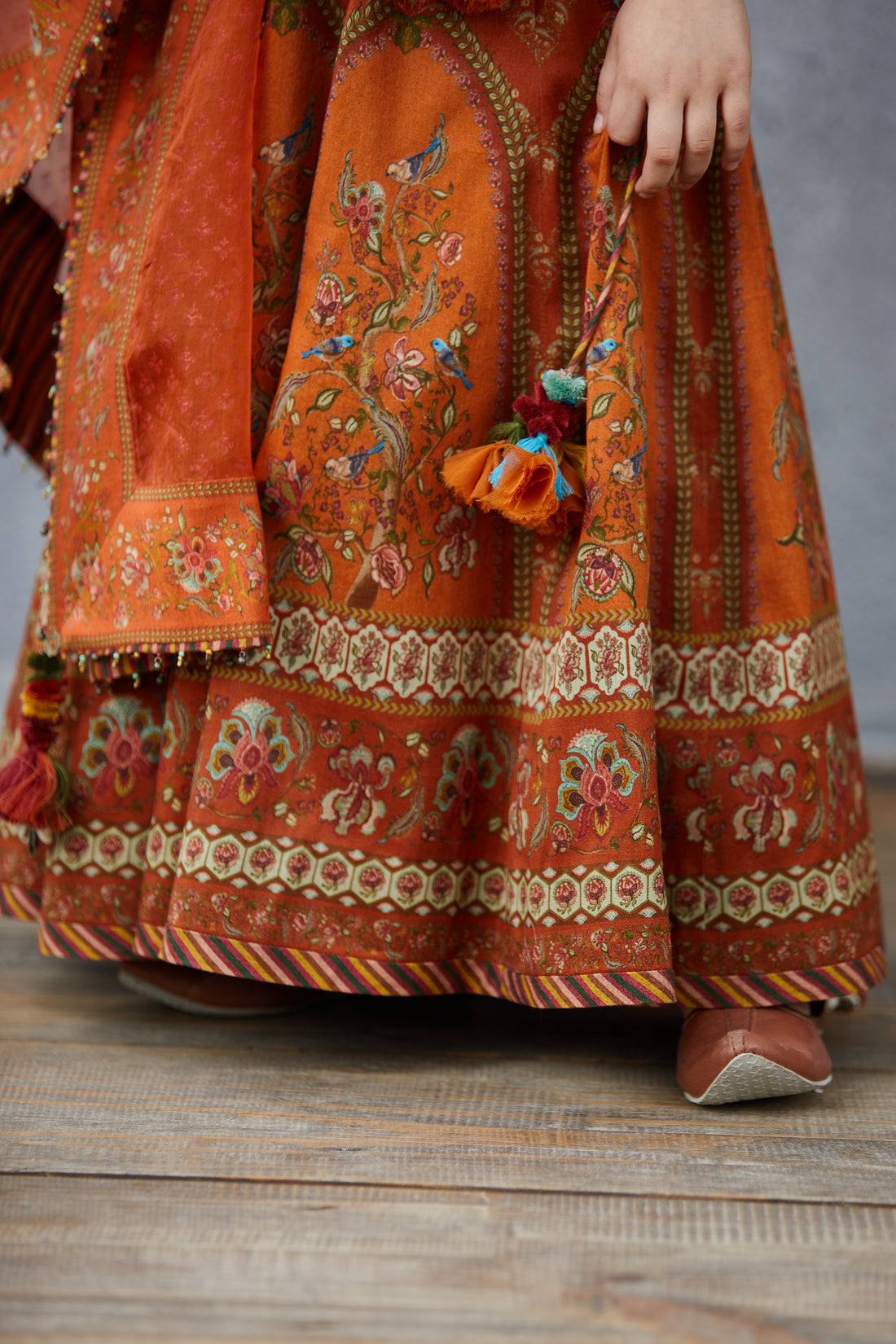 Narangi Sibani Lehenga Set