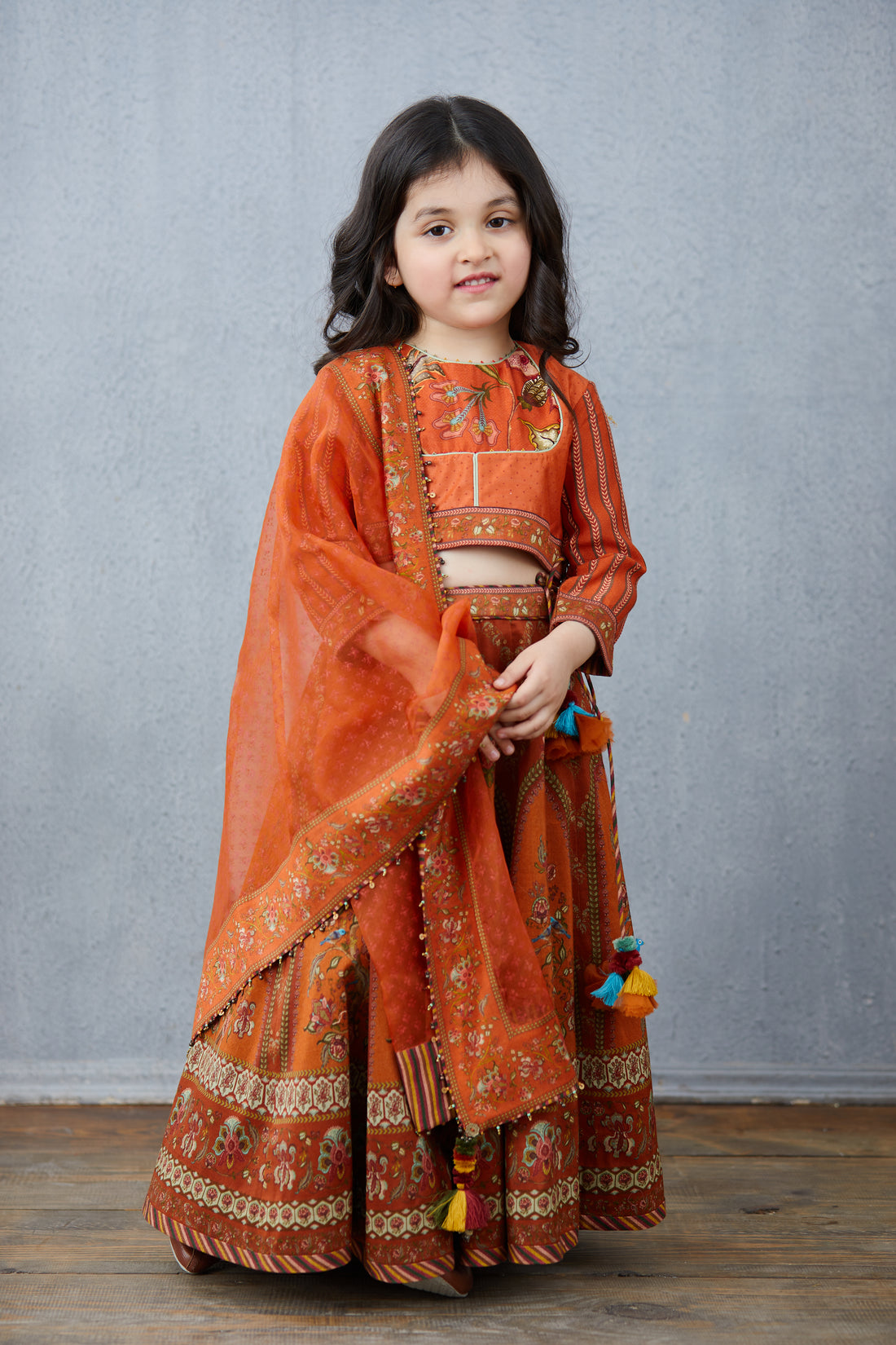 Narangi Sibani Lehenga Set