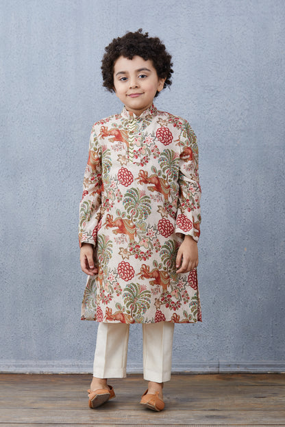 Ecru Airavata Kurta Set