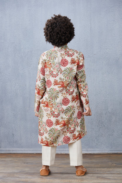 Ecru Airavata Kurta Set