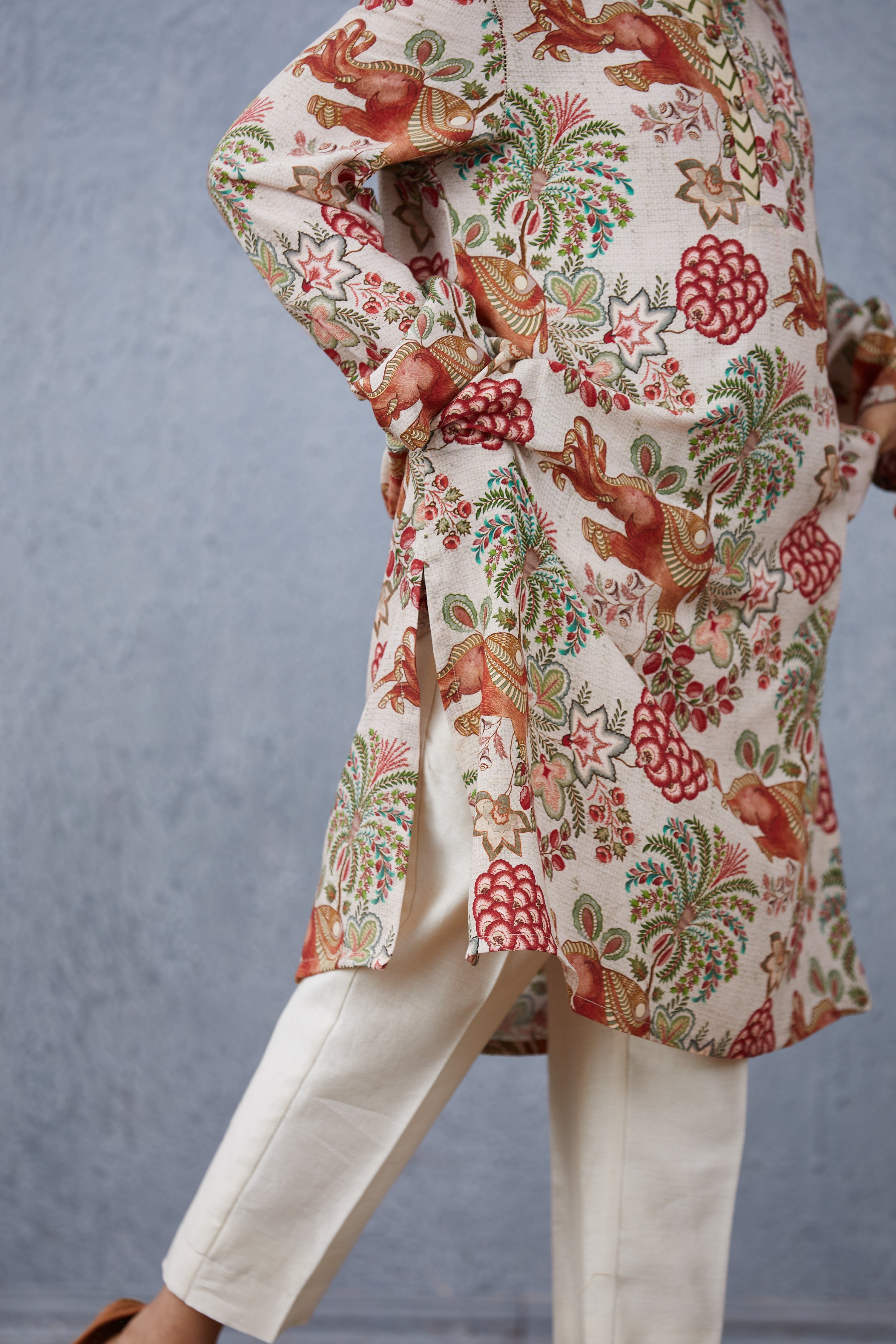 Ecru Airavata Kurta Set