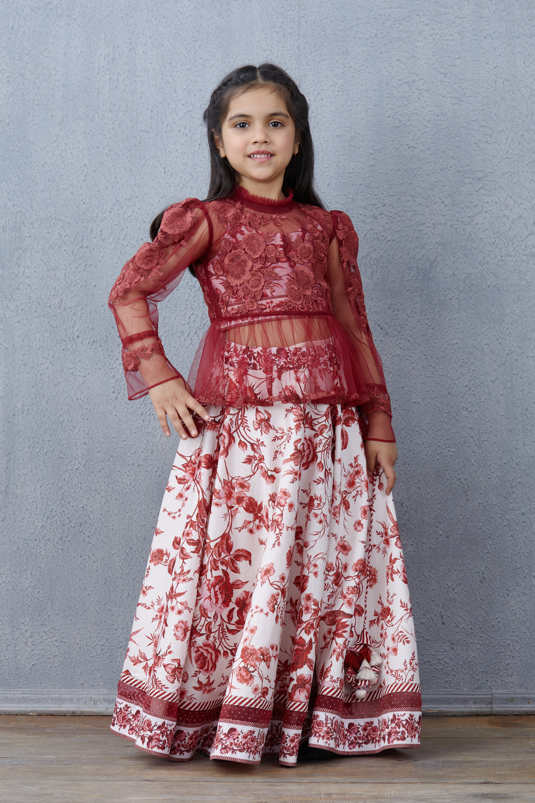 Bhuri Gauraiya Poulami Lehenga Set