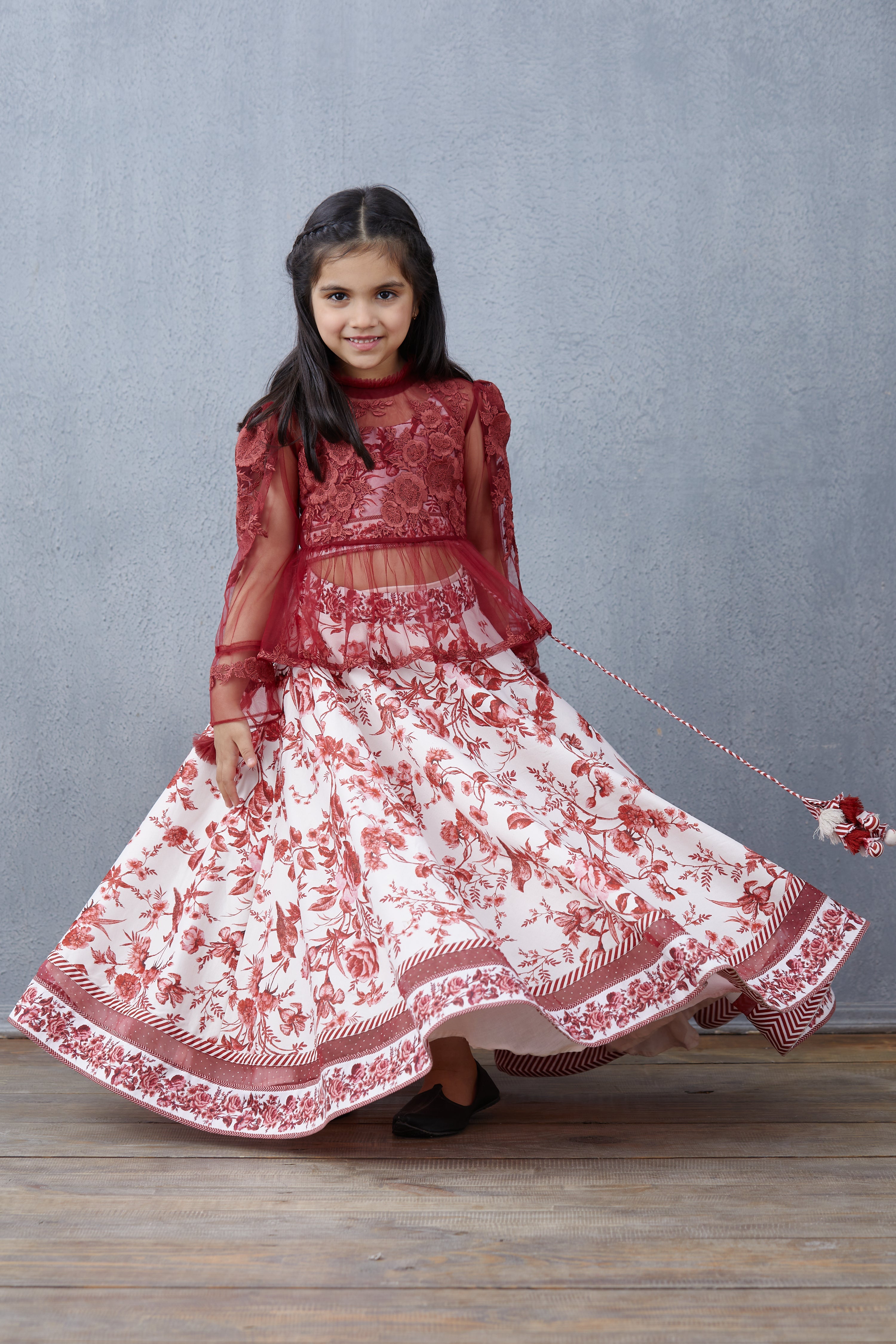 Bhuri Gauraiya Poulami Lehenga Set