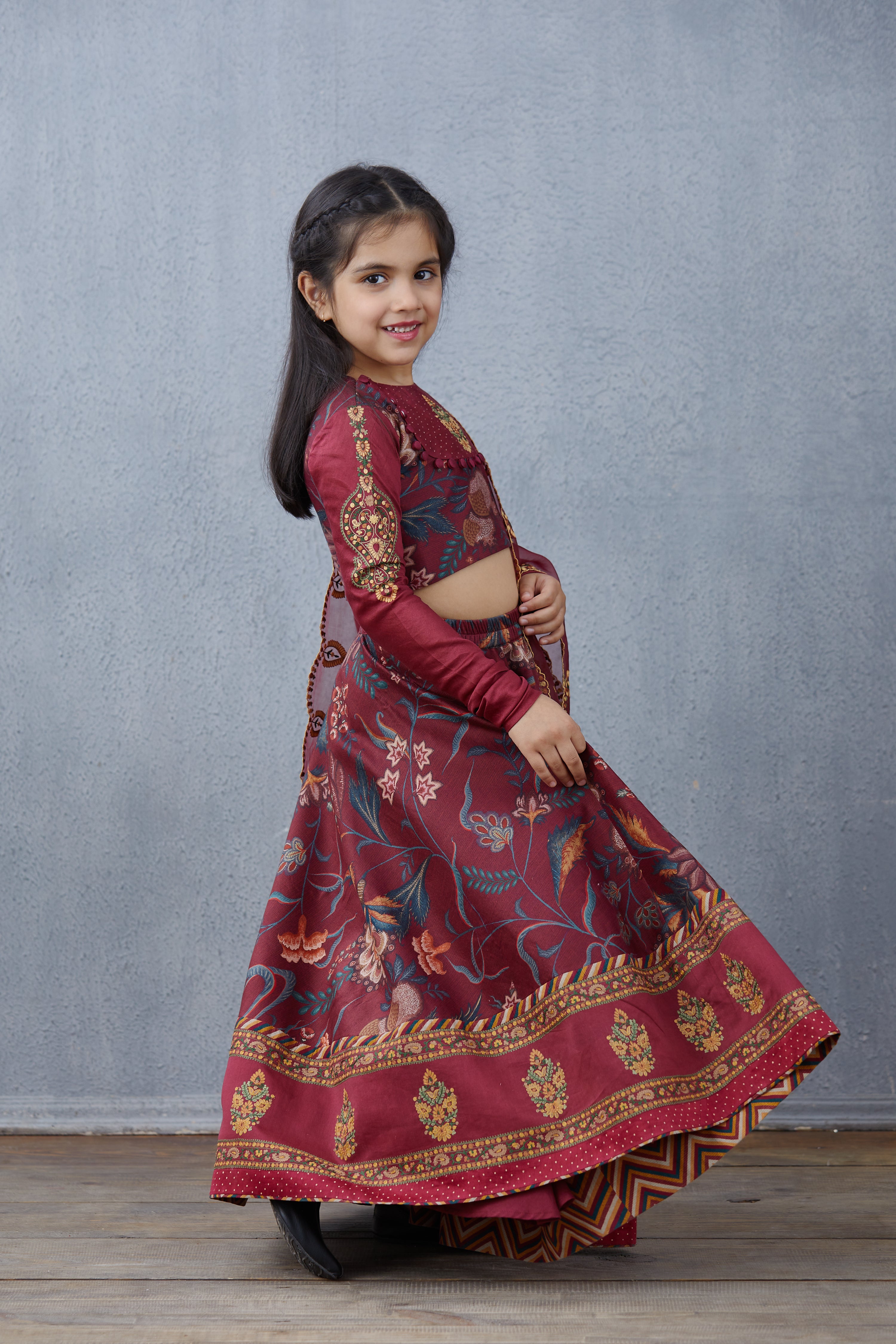 Bhura Anardana Lehenga Set