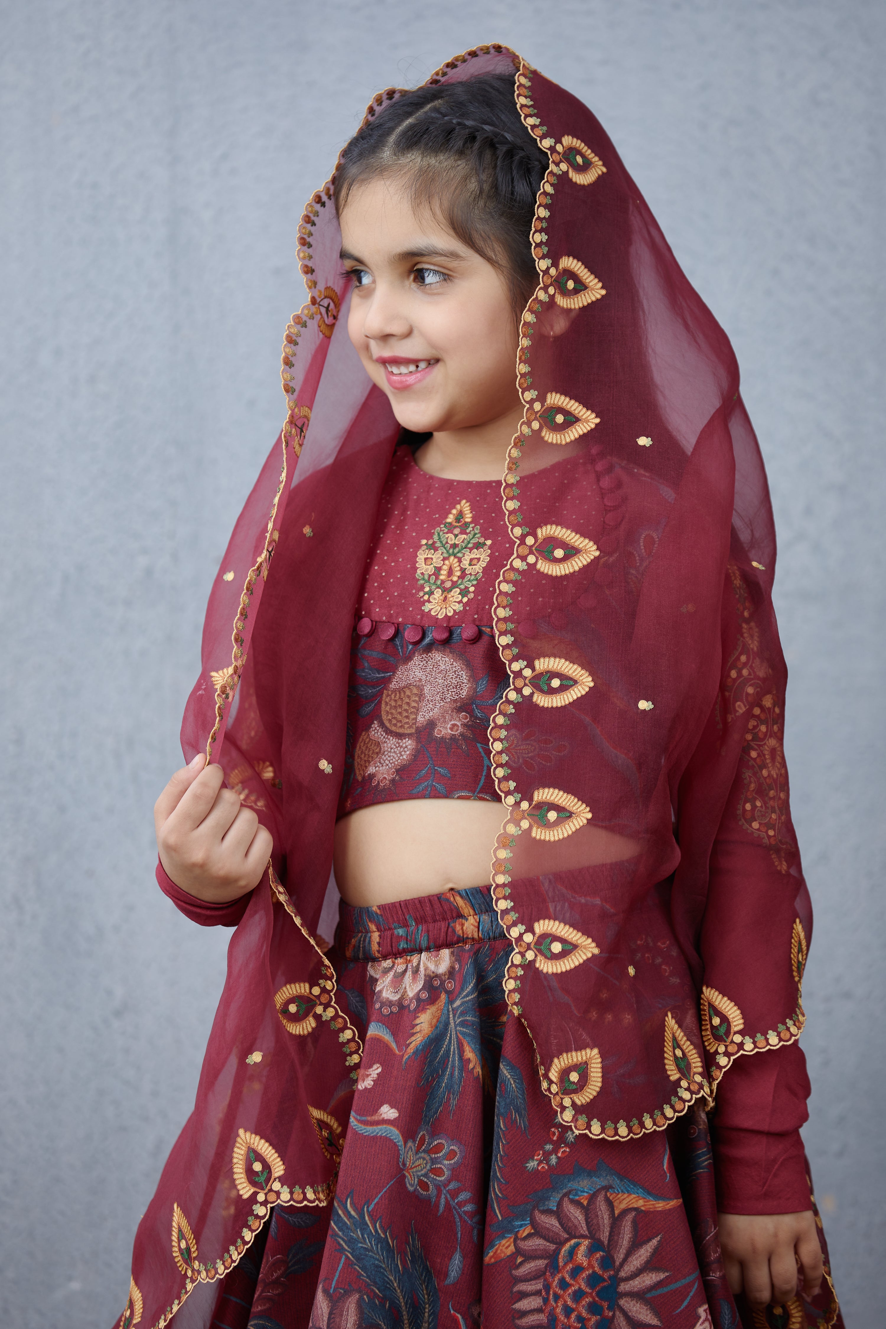 Bhura Anardana Lehenga Set