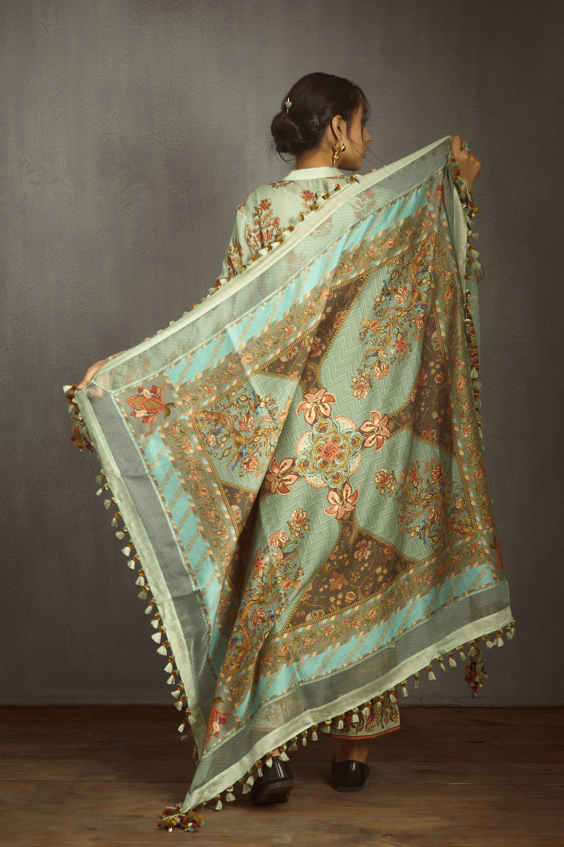 Champa Tree of Life Scarf