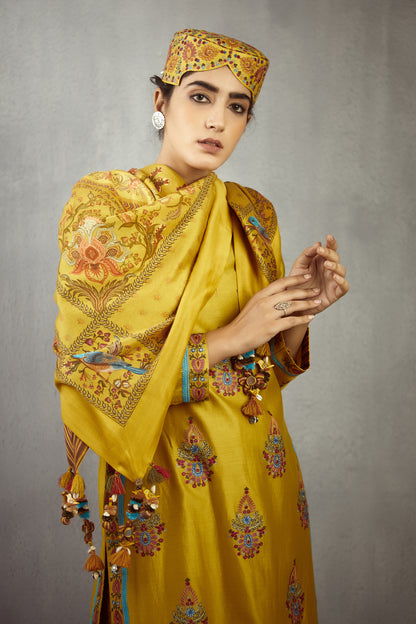 Sunehra Chokor Boota Scarf