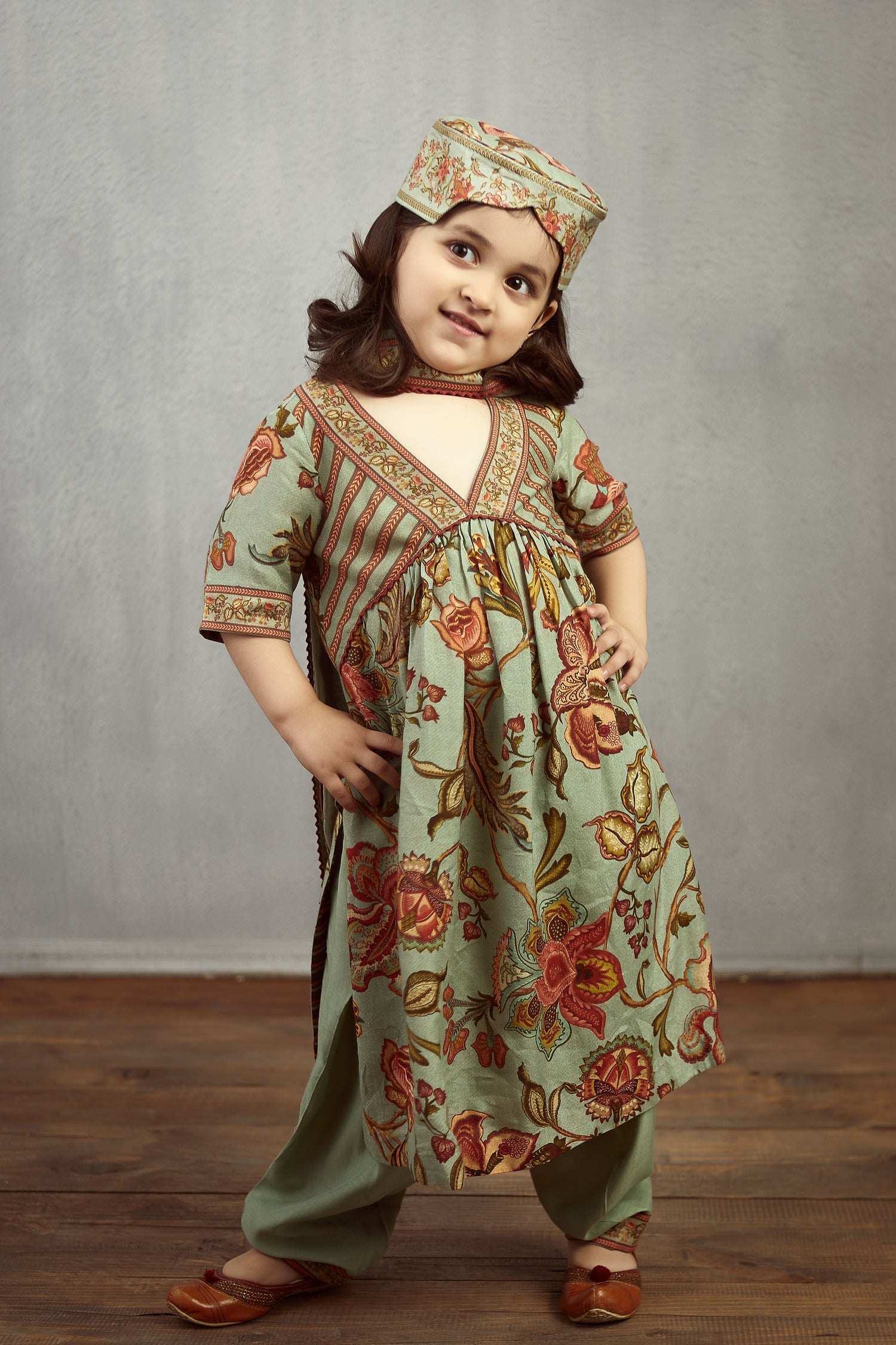 Champa Barkha Kurta Set