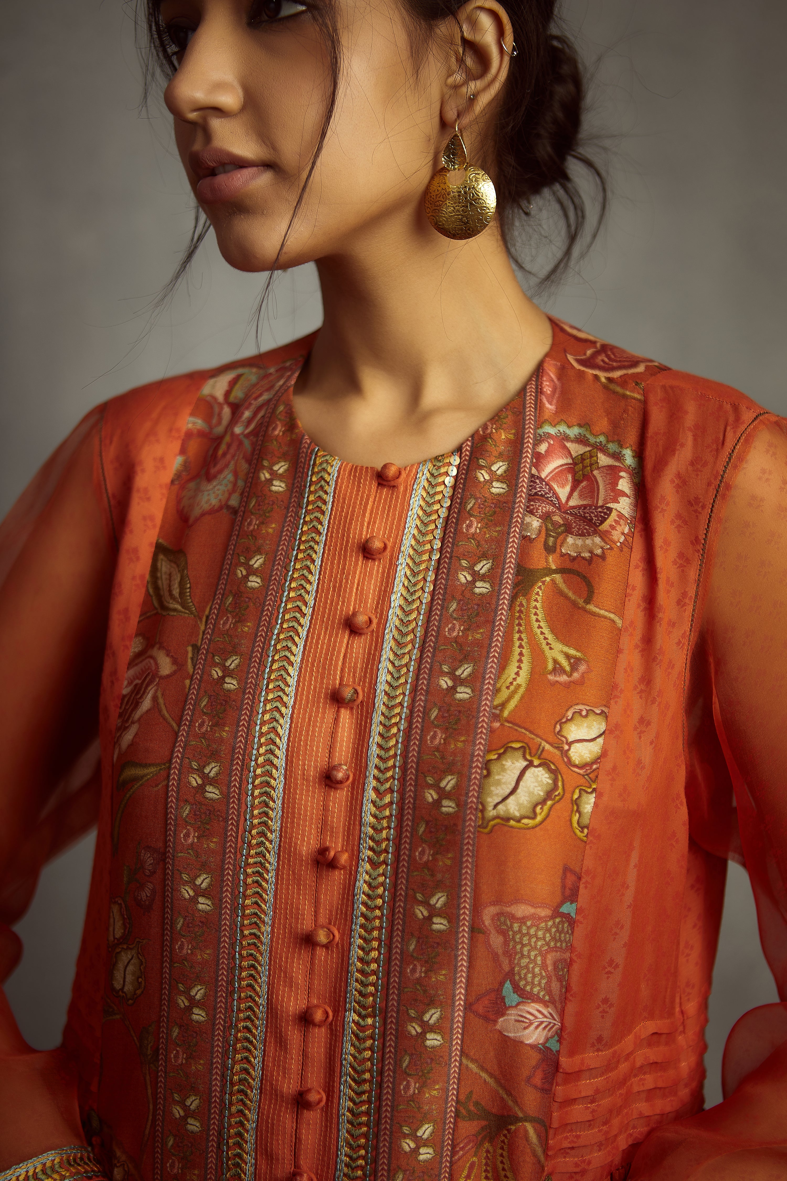 Narangi Kasturi Co-ord Set