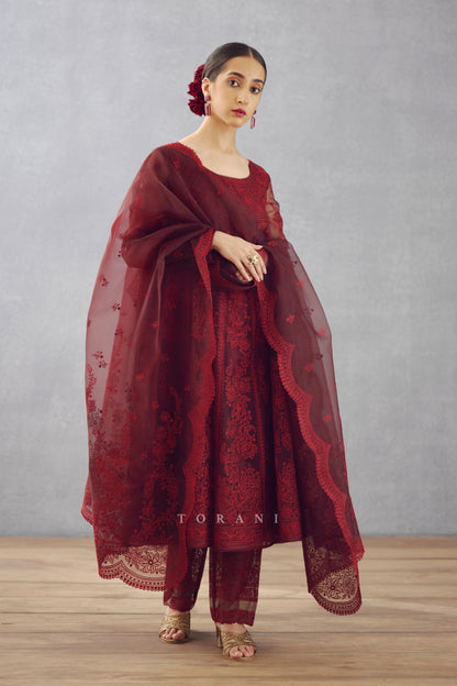 Gulnar Kalidaar Paavni Kurta Set