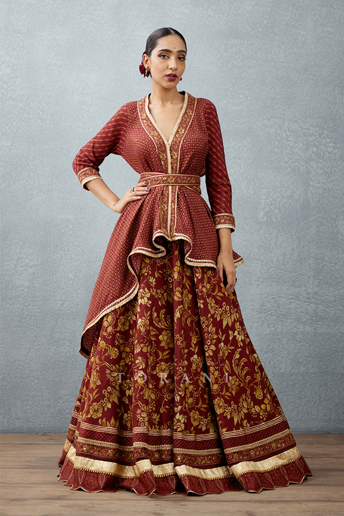 Gulnar Afsoon Lehenga Set