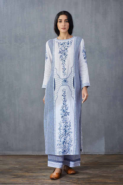 Neeli Kali Abhidah Kurta Set