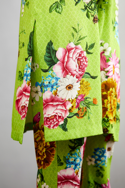 Women digital printed Straight cut kurta set