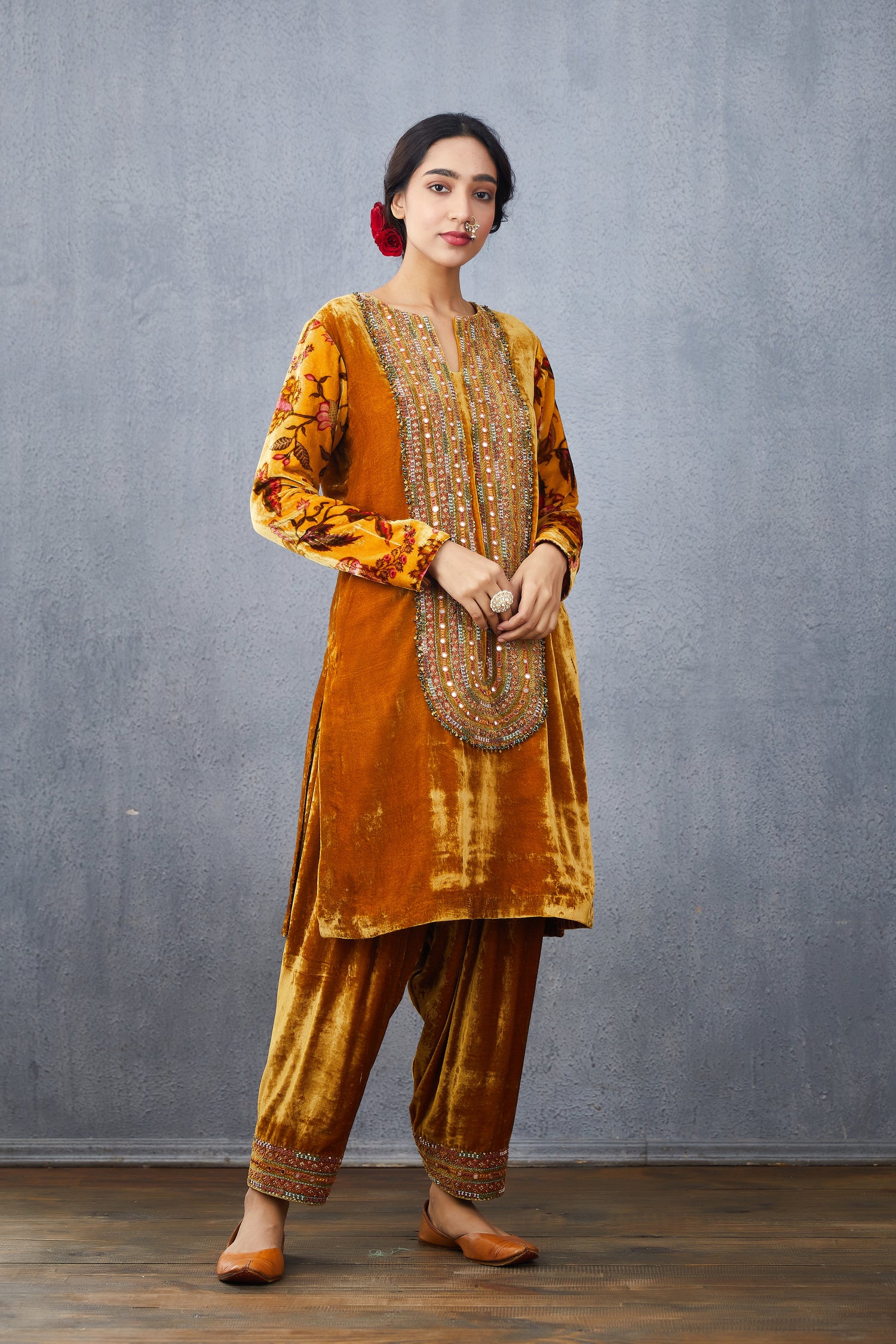Silk Velvet KURTA SET