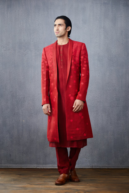 Surkh Shehzaad Sherwani Set
