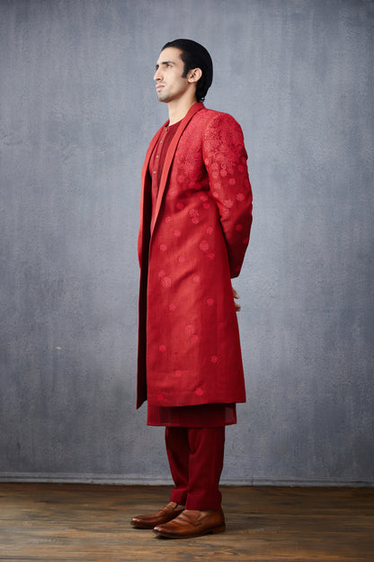 Surkh Shehzaad Sherwani Set