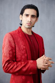 Surkh Shehzaad Sherwani Set