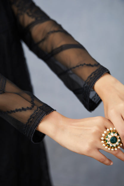 Gulghast Kalidaar Paavni Kurta Set