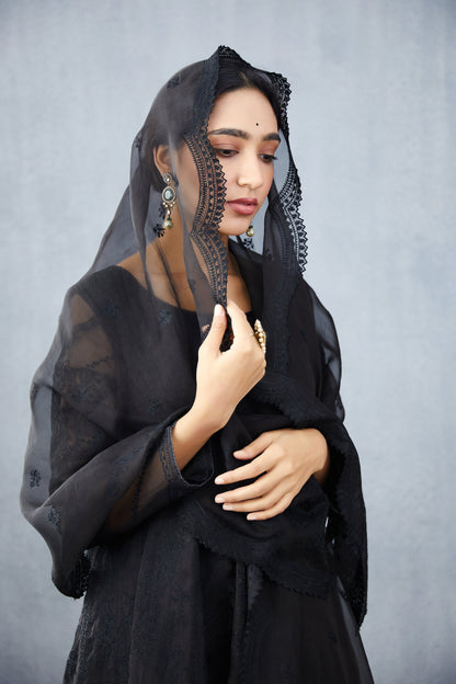 Gulghast Kalidaar Paavni Kurta Set