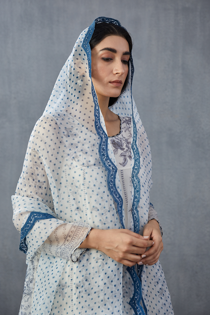 Neeli Gauraiya Swati Kurta Set