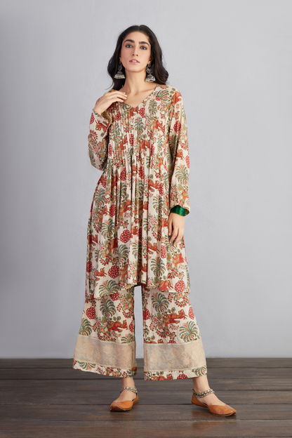 Airawata Ecru Nazam Co-ord Set